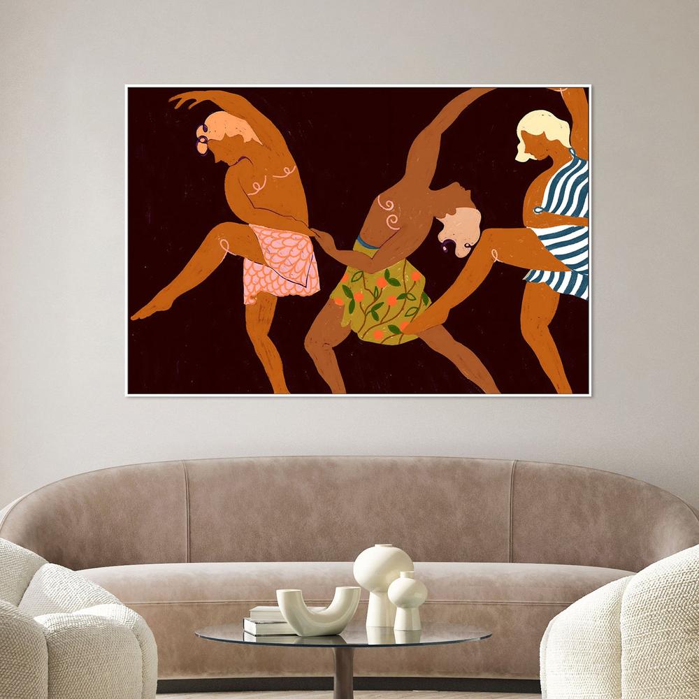 wall-art-print-canvas-poster-framed-Rhythmic Dancing Figures-2