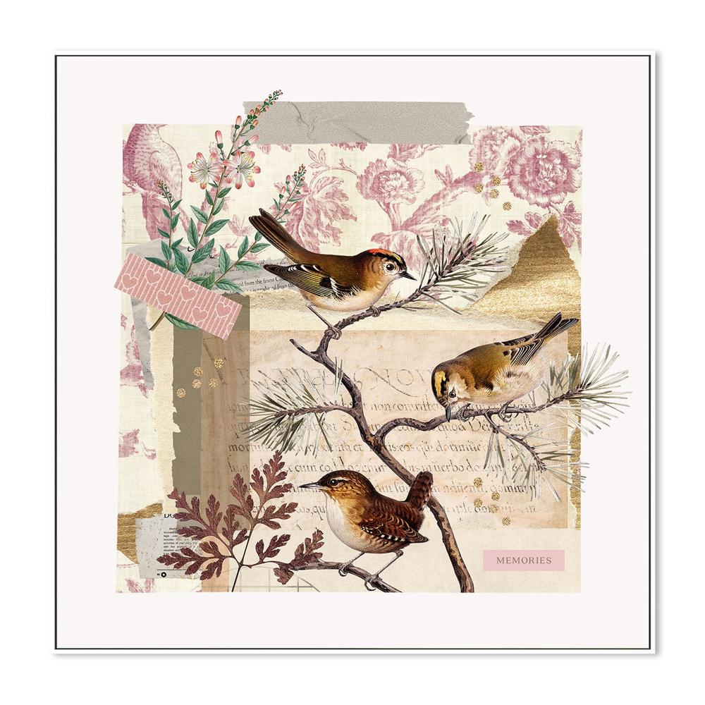 wall-art-print-canvas-poster-framed-Rustic Bird Collage-5