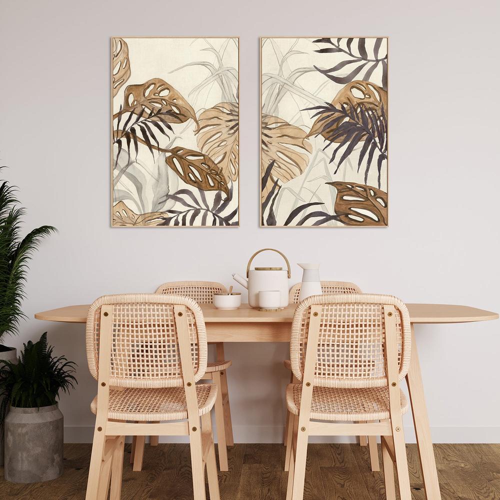 Rustic Foliage, Style A & B, Set Of 2-by-Jacob Q-wall-art-print-canvas-poster-framed-Gioia