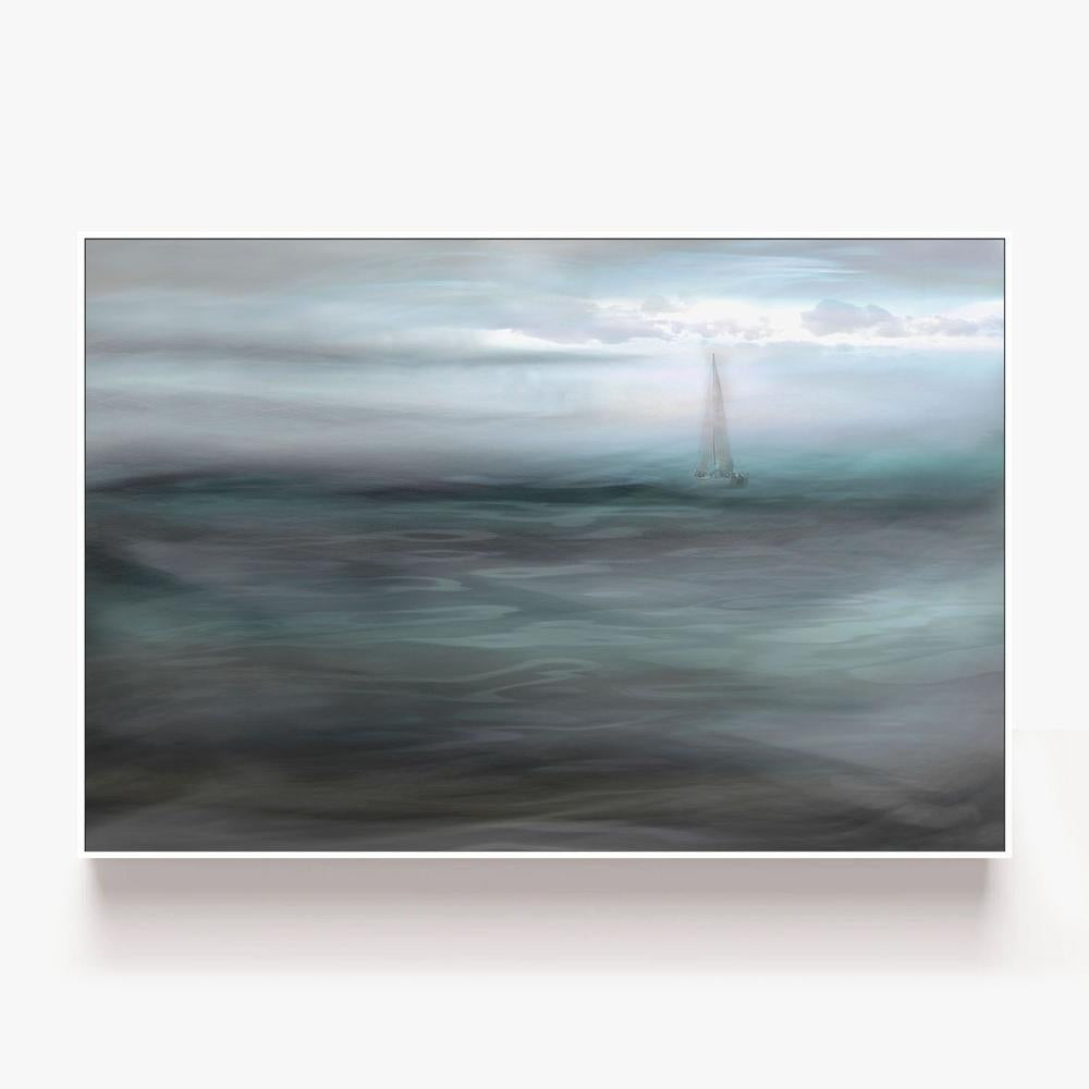 Sailboat In The Mist-by-Christina Sillen-wall-art-print-canvas-poster-framed-Gioia