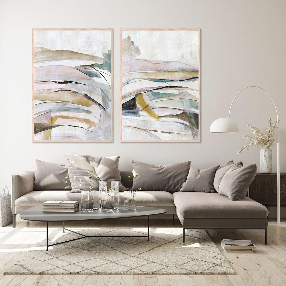 Sands of Blush, Style A & B, Set Of 2-by-Jacob Q-wall-art-print-canvas-poster-framed-Gioia