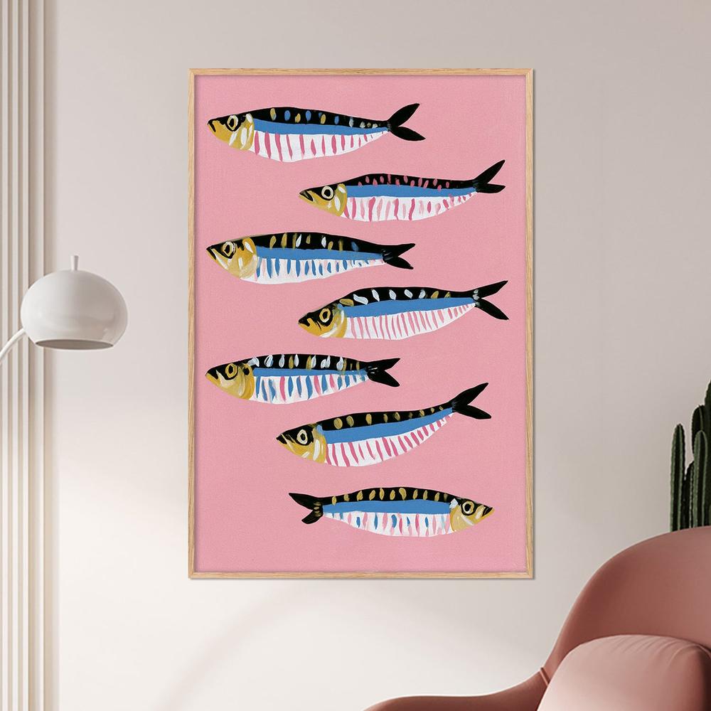 School of Seven-by-Lady Hana-wall-art-print-canvas-poster-framed-Gioia