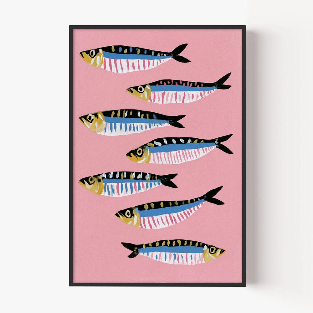 School of Seven-by-Lady Hana-wall-art-print-canvas-poster-framed-Gioia