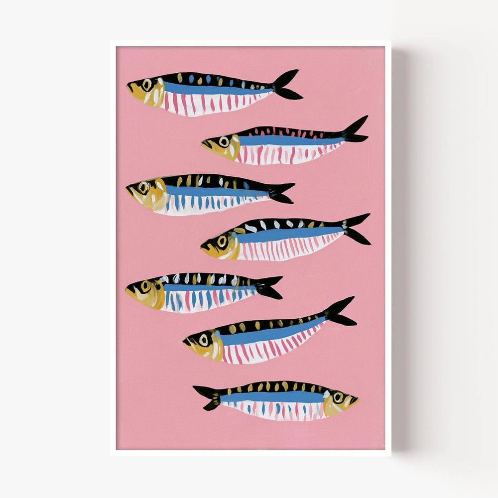 School of Seven-by-Lady Hana-wall-art-print-canvas-poster-framed-Gioia