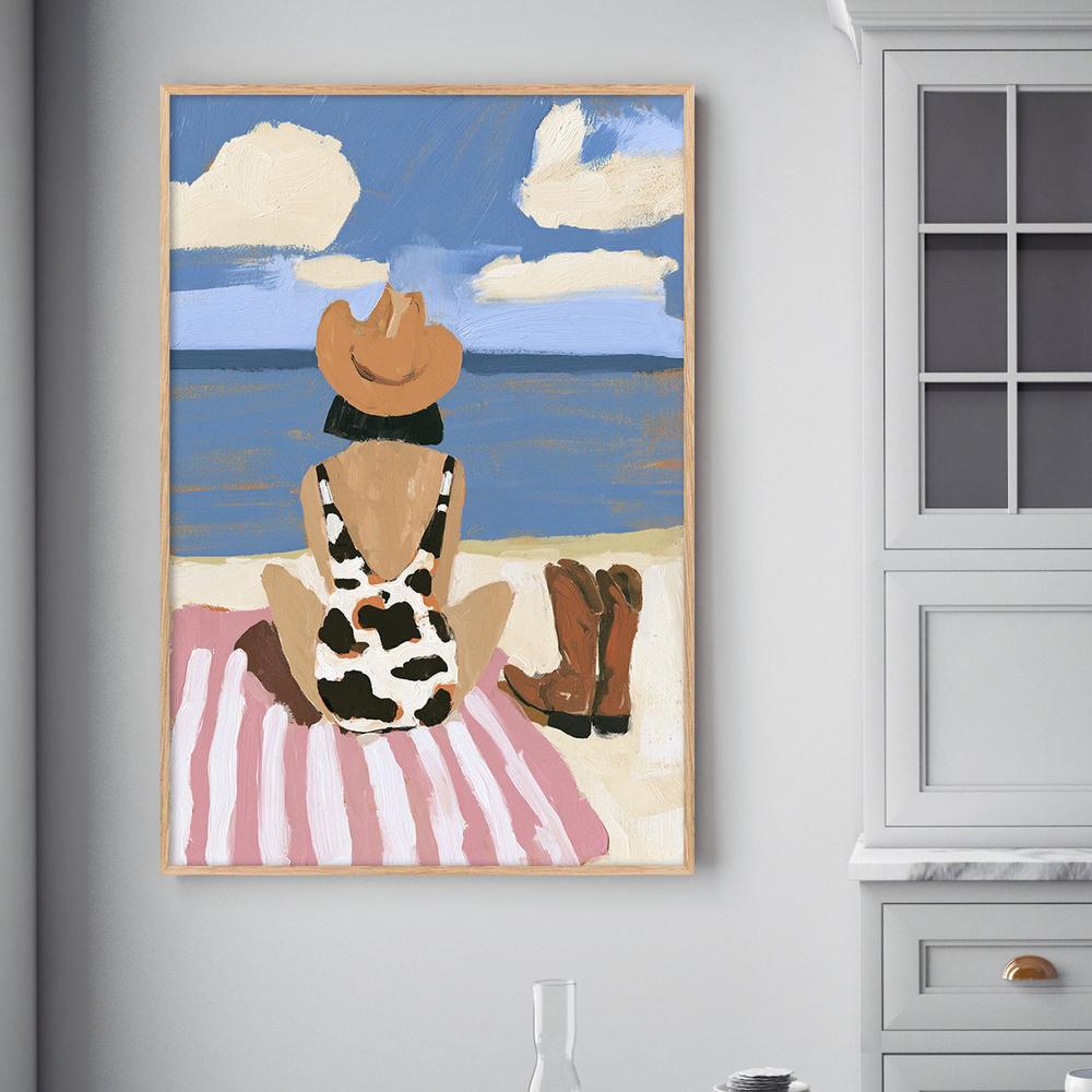 Seaside Rodeo-by-Lady Hana-wall-art-print-canvas-poster-framed-Gioia