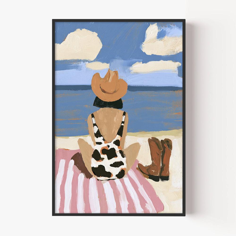 Seaside Rodeo-by-Lady Hana-wall-art-print-canvas-poster-framed-Gioia