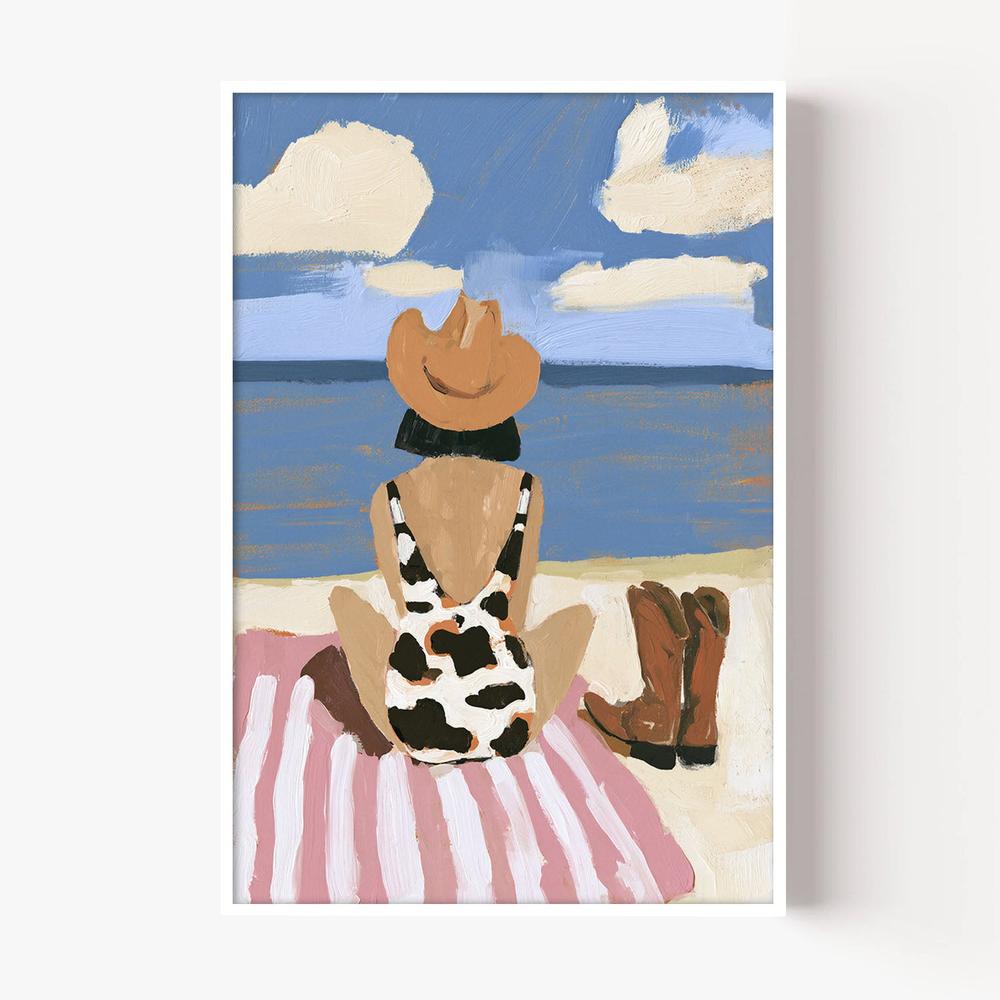 Seaside Rodeo-by-Lady Hana-wall-art-print-canvas-poster-framed-Gioia