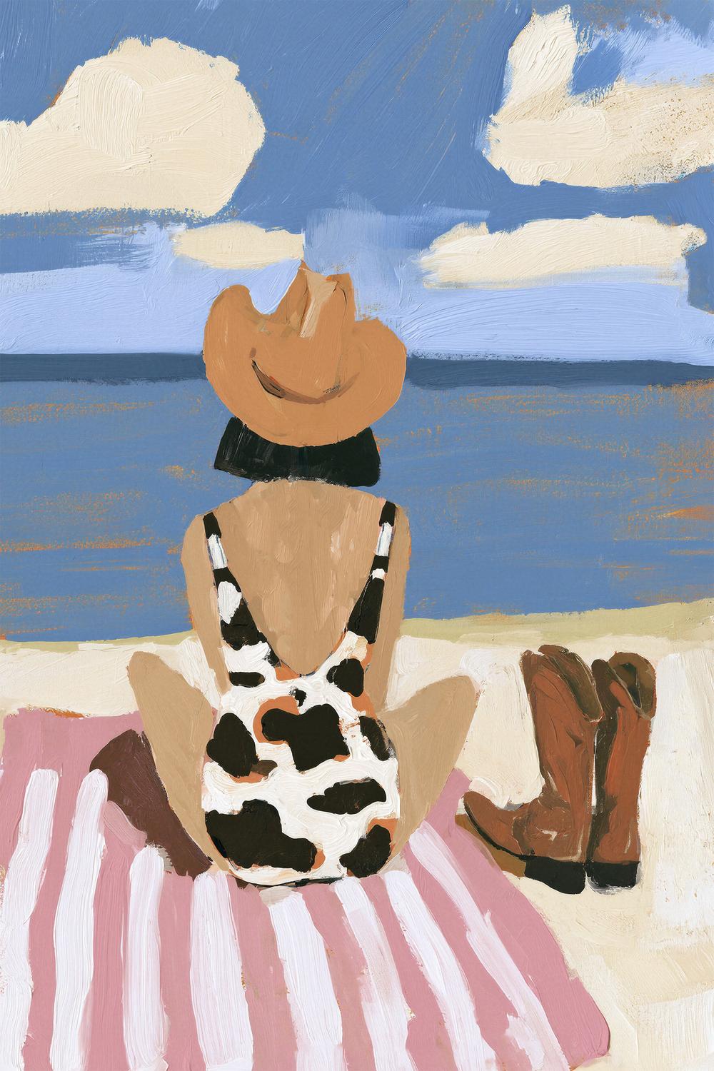 Seaside Rodeo-by-Lady Hana-wall-art-print-canvas-poster-framed-Gioia