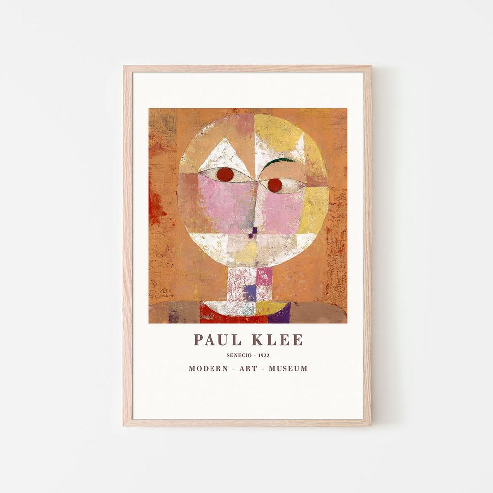 Senecio Baldgreis 1922-by-Paul Klee-wall-art-print-canvas-poster-framed-Gioia