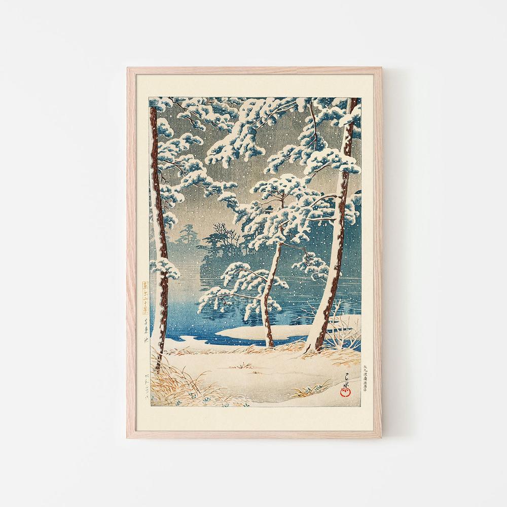 Senzokuike (senzoku Pond) (1928)-by-Kawase Hasui-wall-art-print-canvas-poster-framed-Gioia