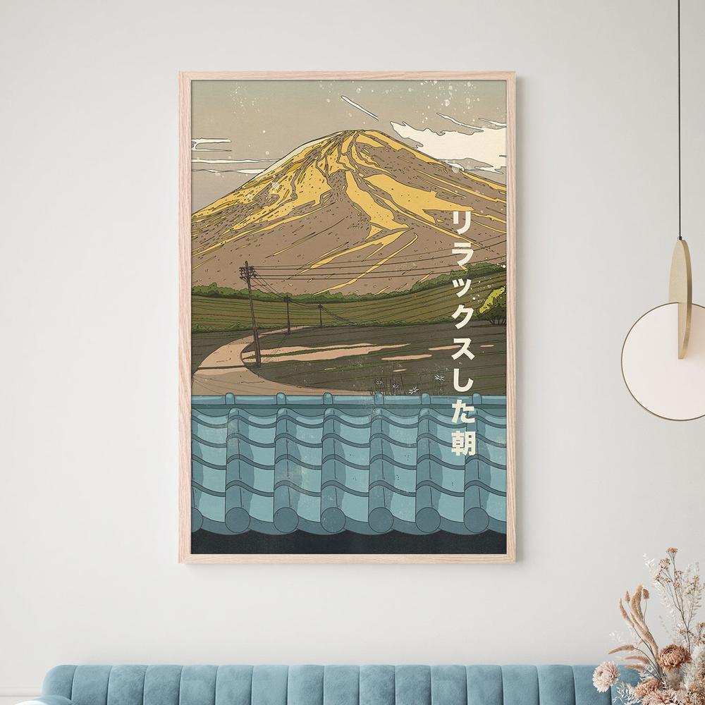 Serene Fuji Morning-by-Nicholas-wall-art-print-canvas-poster-framed-Gioia