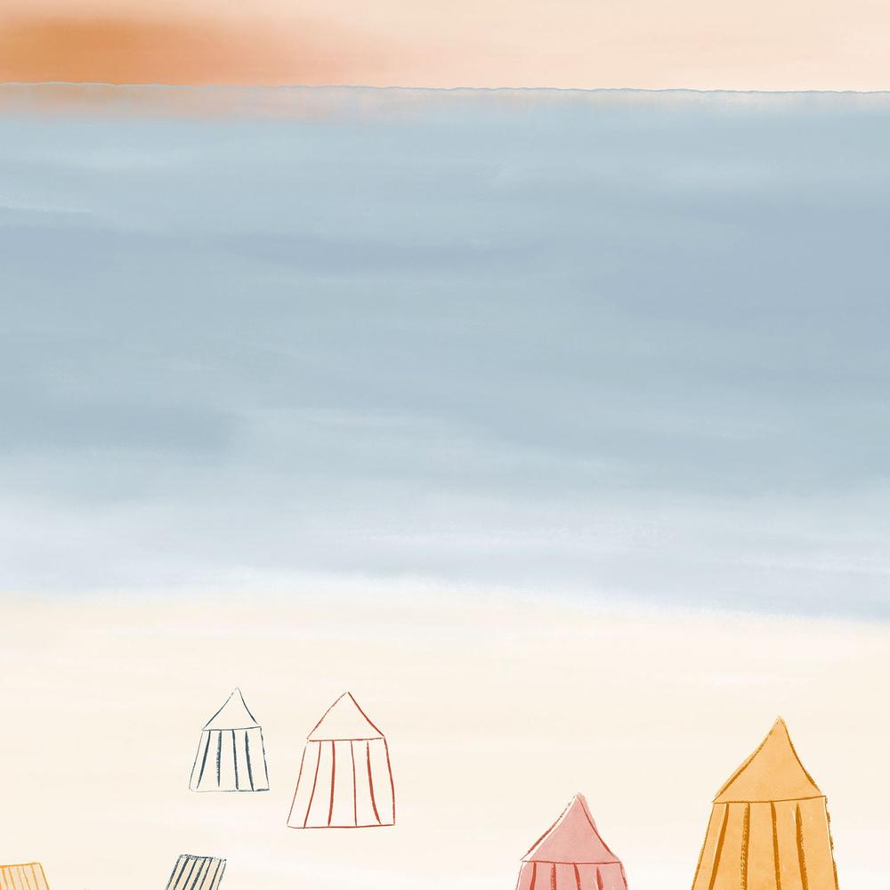 Serene Sunset Beach-by-Menina Lisboa-wall-art-print-canvas-poster-framed-Gioia