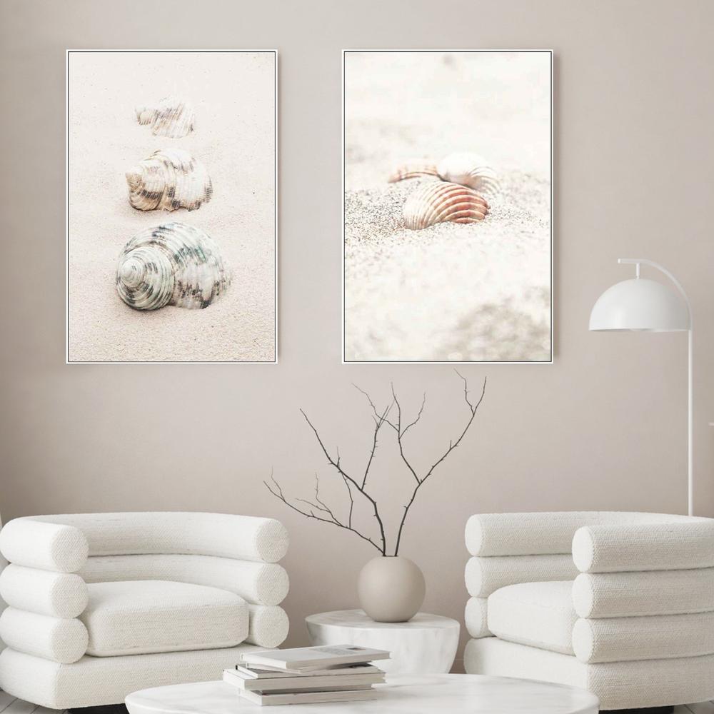 Shells & Shells By The Beach, Set Of 2-by-Plus X Studio-wall-art-print-canvas-poster-framed-Gioia