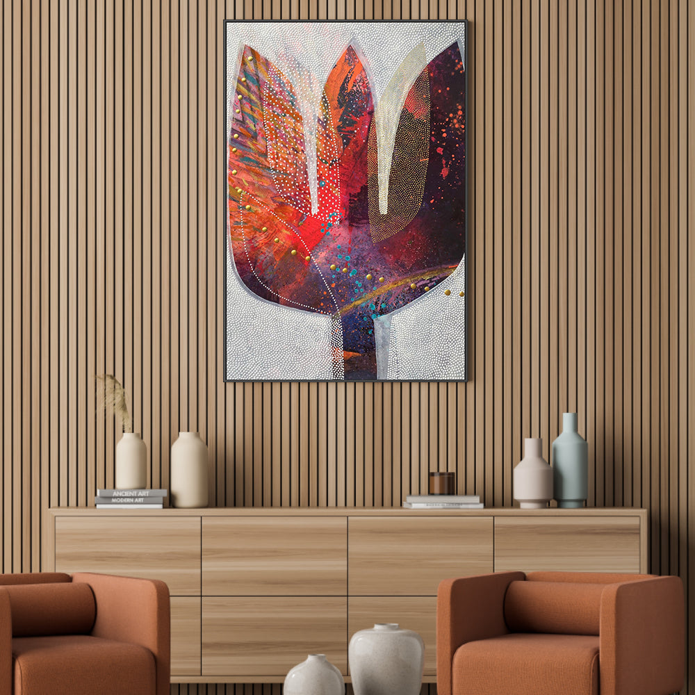 Red Abstract Tulip