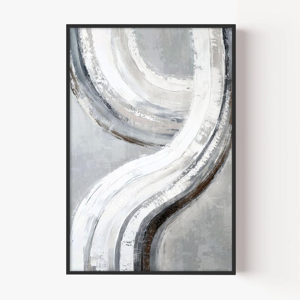 Silver Swish, Style A-by-Nina Blue-wall-art-print-canvas-poster-framed-Gioia