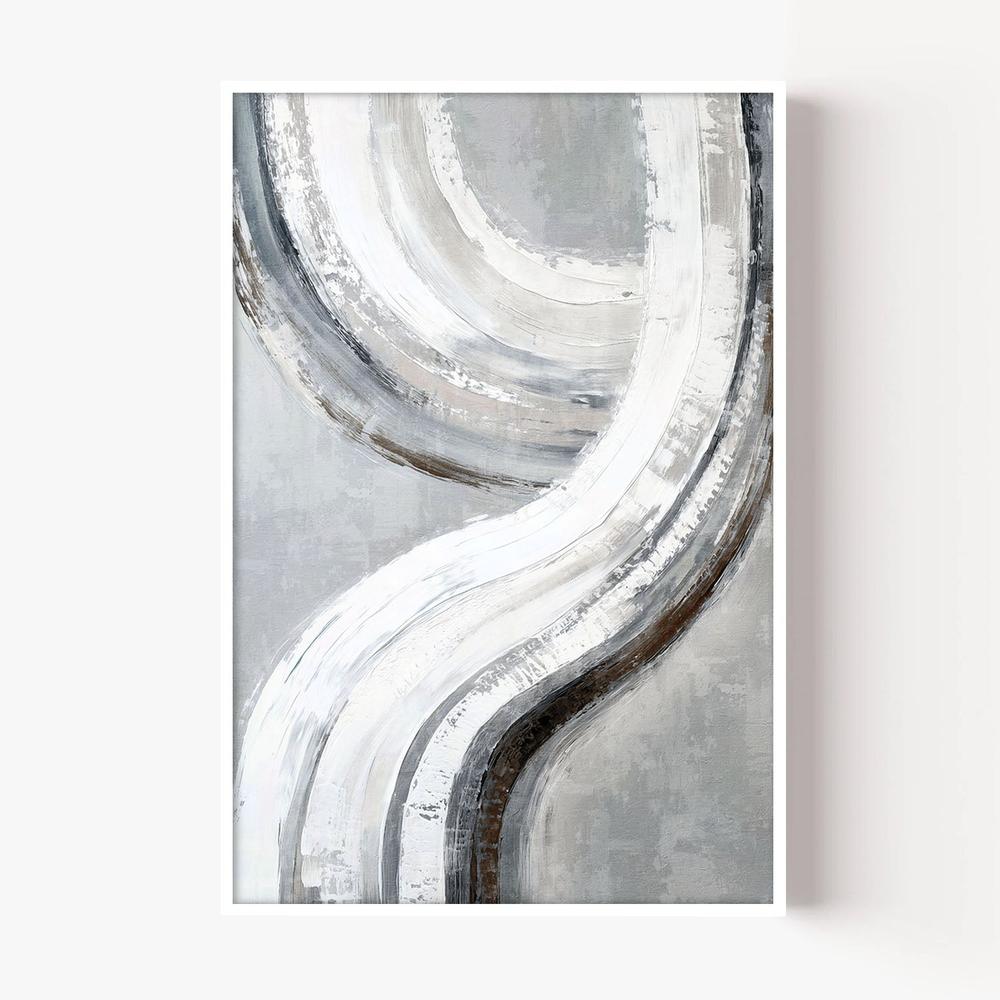 Silver Swish, Style A-by-Nina Blue-wall-art-print-canvas-poster-framed-Gioia