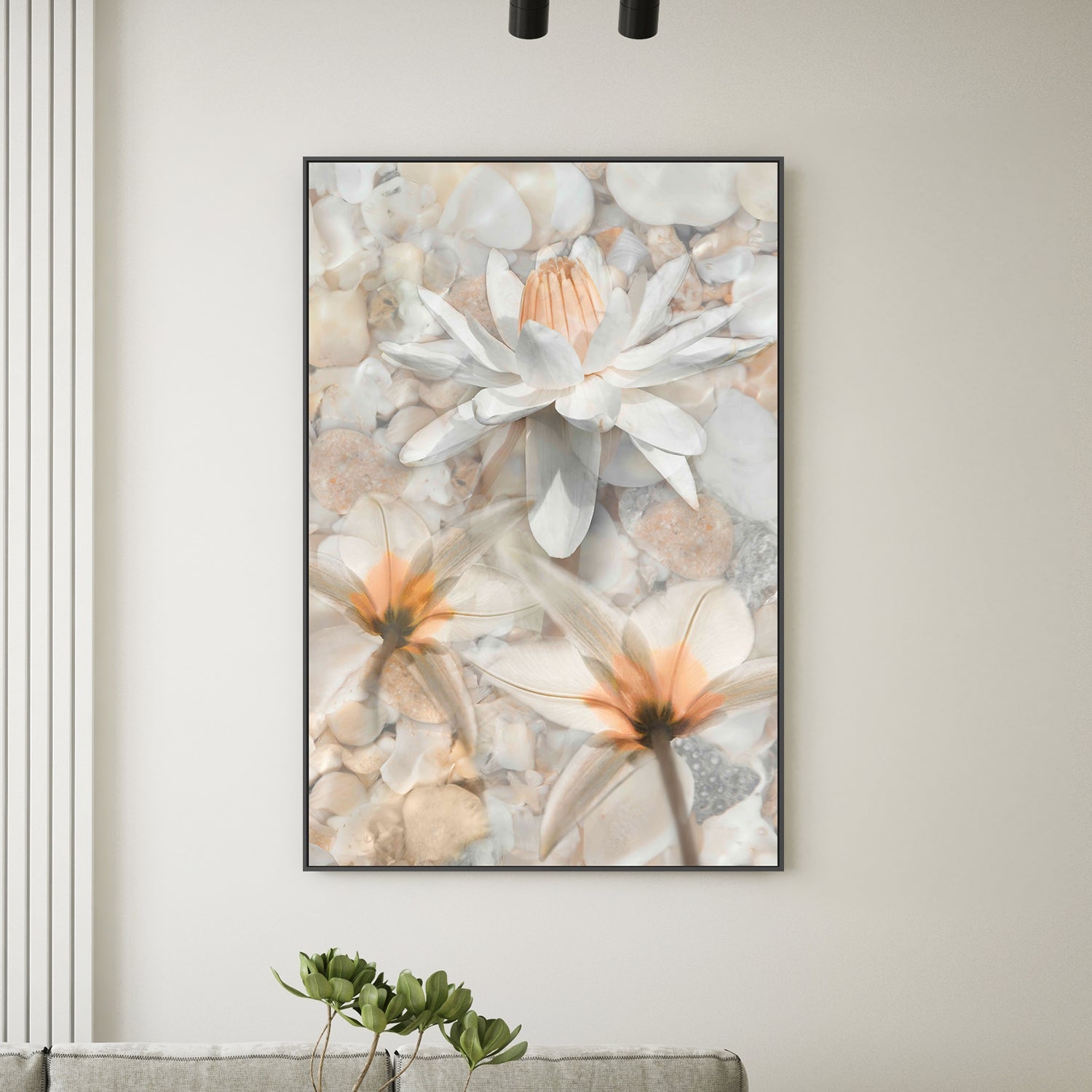 Softly Calling in White-by-Leda Robertson-wall-art-print-canvas-poster-framed-Gioia