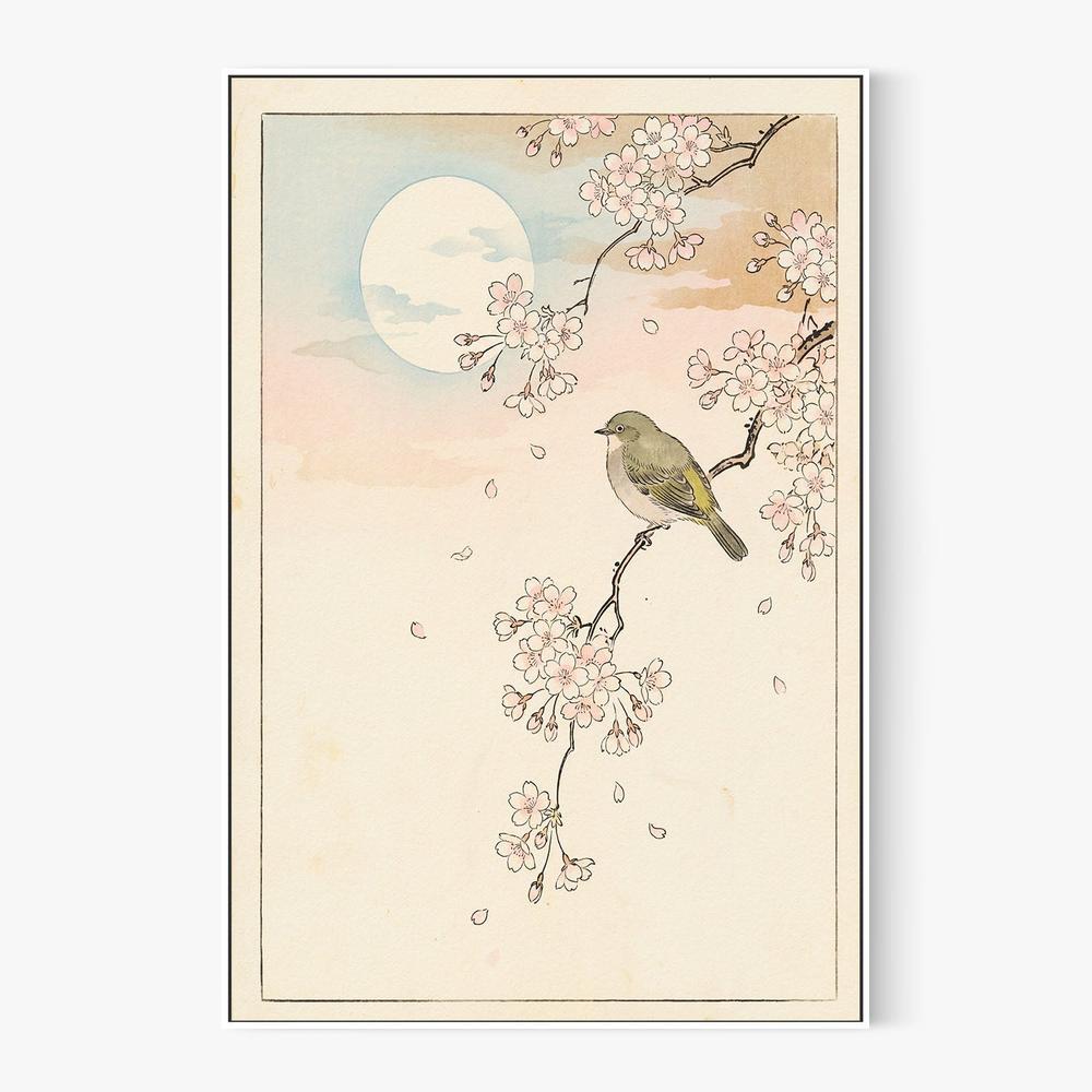Spring Moon Bird Blossoms-by-Andreas Magnusson-wall-art-print-canvas-poster-framed-Gioia