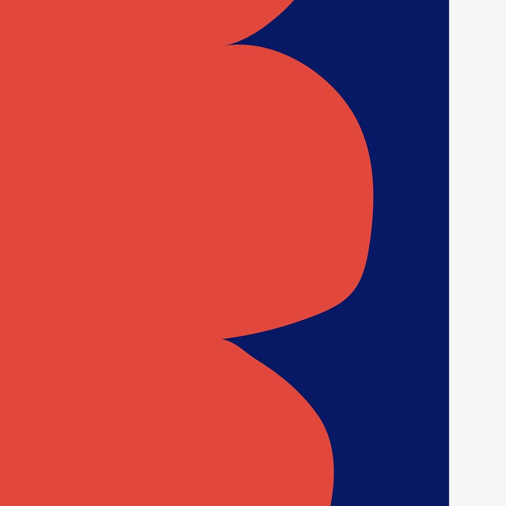 Stacked Red Blue Forms-by-RS LAB STUDIO-wall-art-print-canvas-poster-framed-Gioia