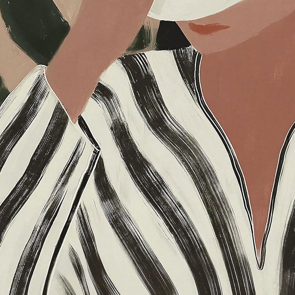Striped Caftan-by-Lady Hana-wall-art-print-canvas-poster-framed-Gioia