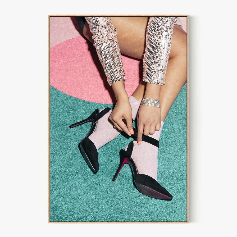 Stylish Heels and Socks-by-Pictufy Studio III-wall-art-print-canvas-poster-framed-Gioia