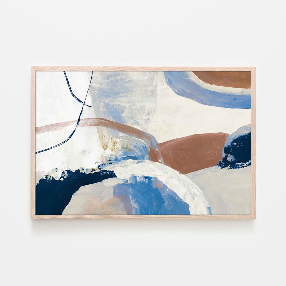 Subtle Serenity, Blue tone-by-Tom Reeves-wall-art-print-canvas-poster-framed-Gioia