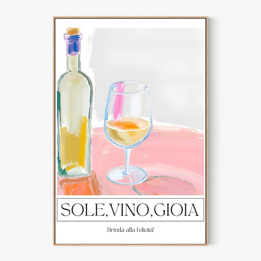 Sun Wine Joy-by-Ohkimiko-wall-art-print-canvas-poster-framed-Gioia