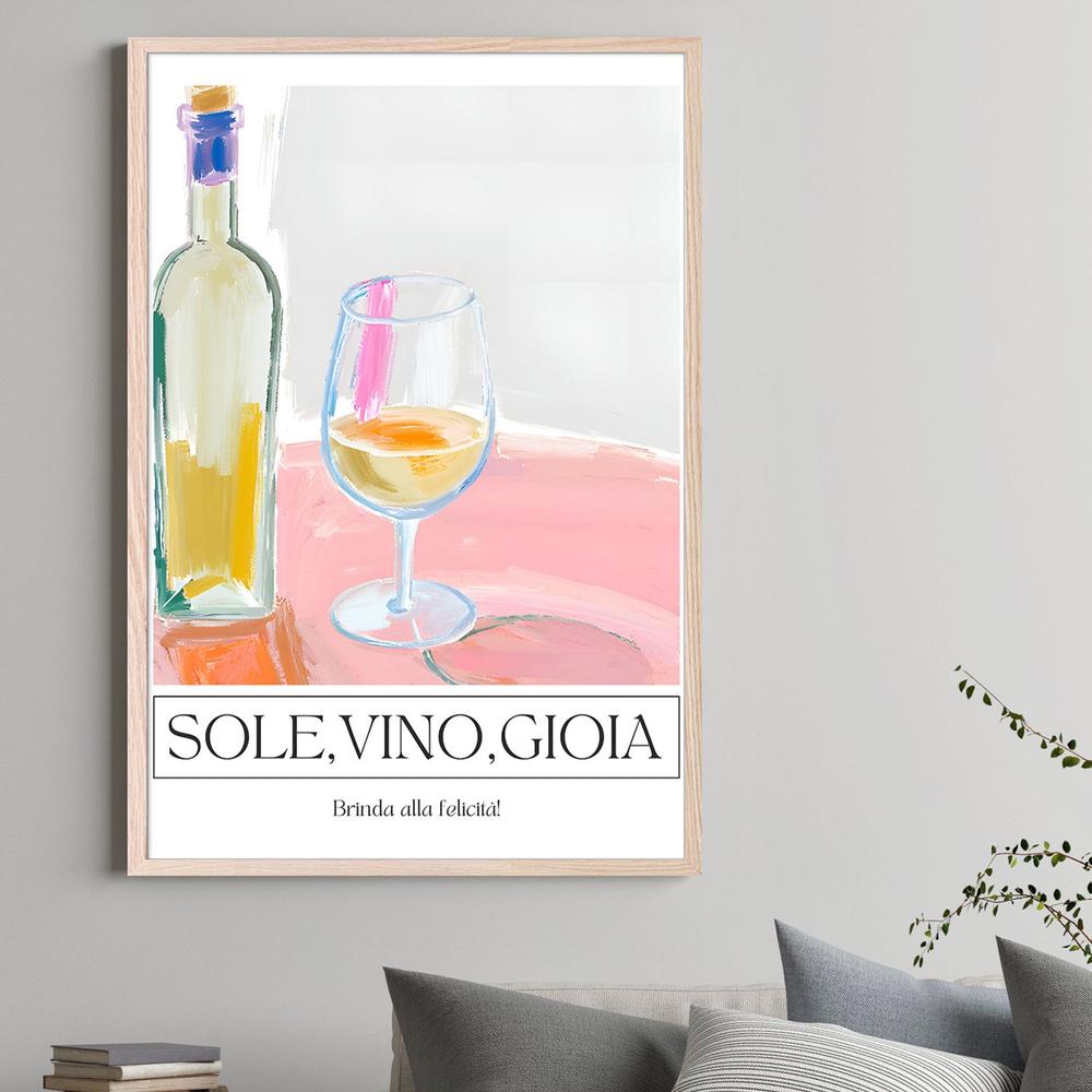 Sun Wine Joy-by-Ohkimiko-wall-art-print-canvas-poster-framed-Gioia