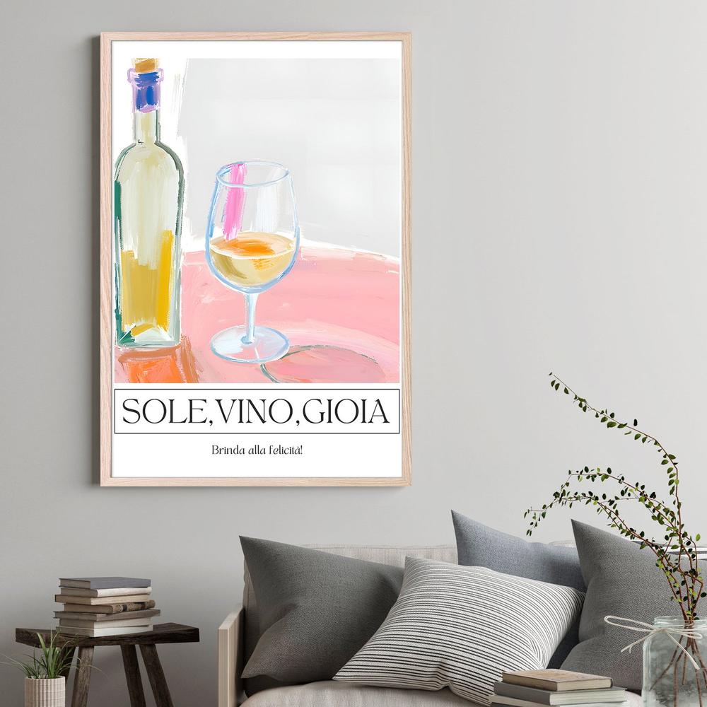Sun Wine Joy-by-Ohkimiko-wall-art-print-canvas-poster-framed-Gioia