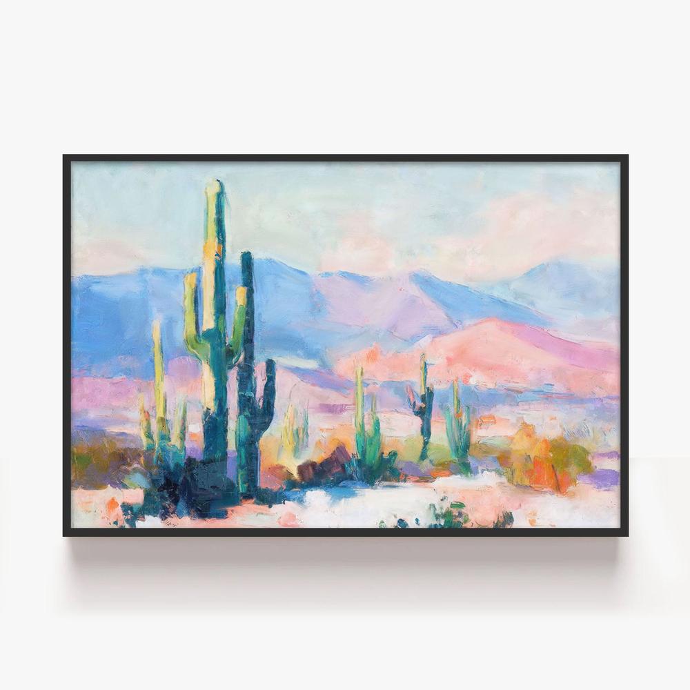 Sunset Desert, Style C-by-Nina Blue-wall-art-print-canvas-poster-framed-Gioia