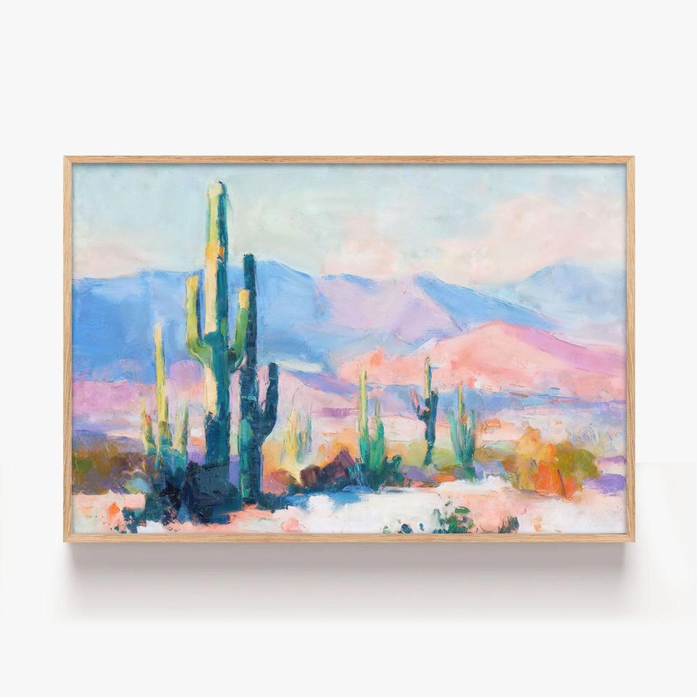 Sunset Desert, Style C-by-Nina Blue-wall-art-print-canvas-poster-framed-Gioia