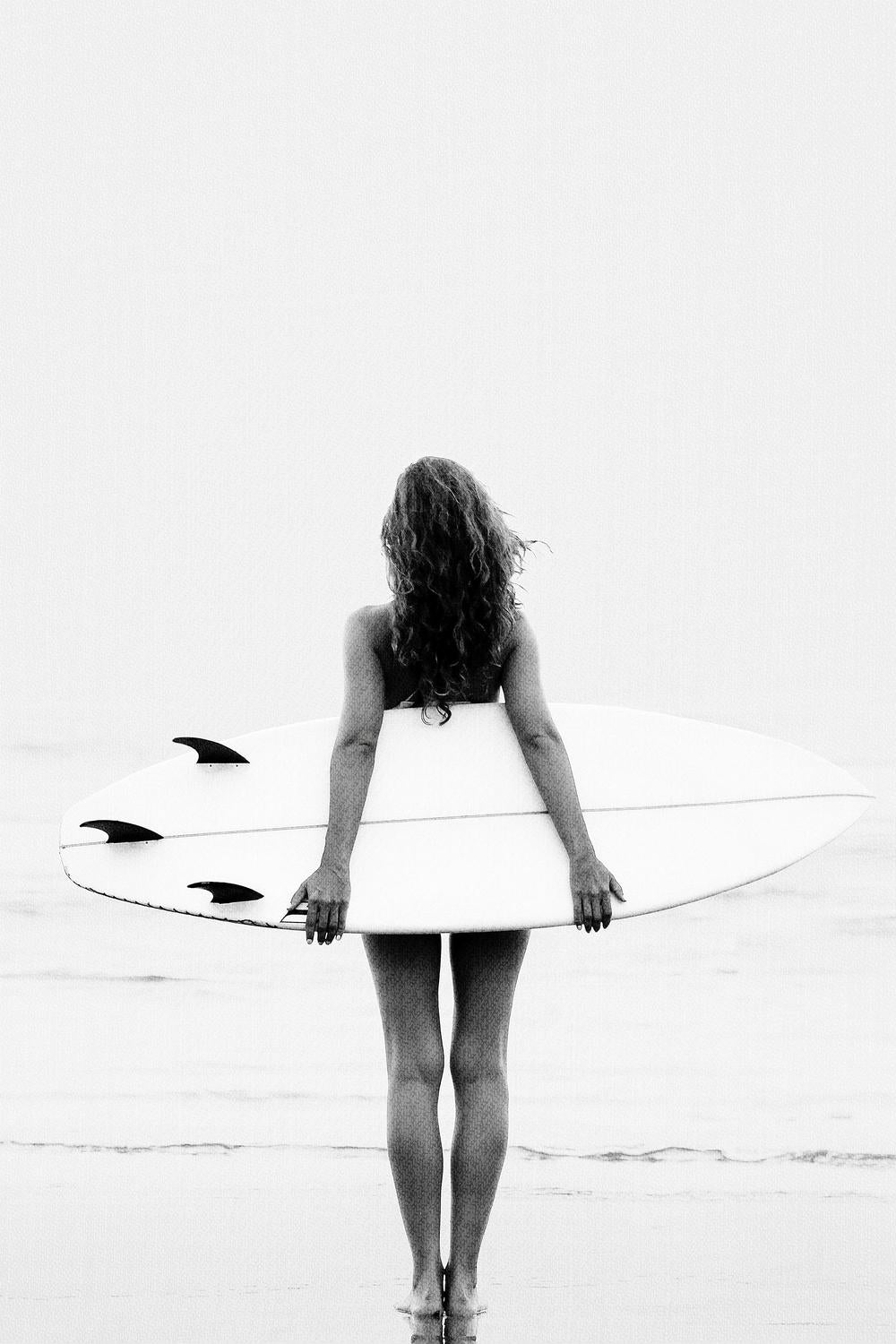 Surf Girl-by-Gal Pittel-wall-art-print-canvas-poster-framed-Gioia