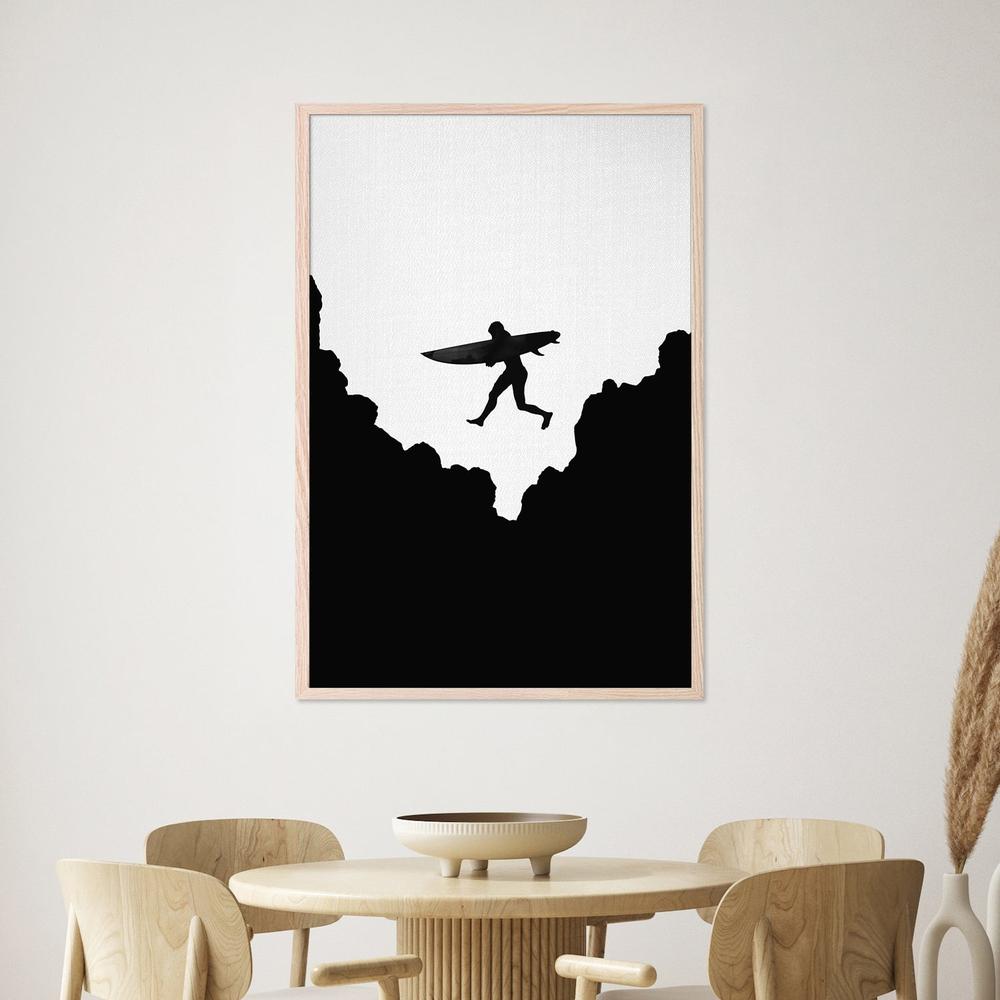 Surf Jump-by-Gal Pittel-wall-art-print-canvas-poster-framed-Gioia