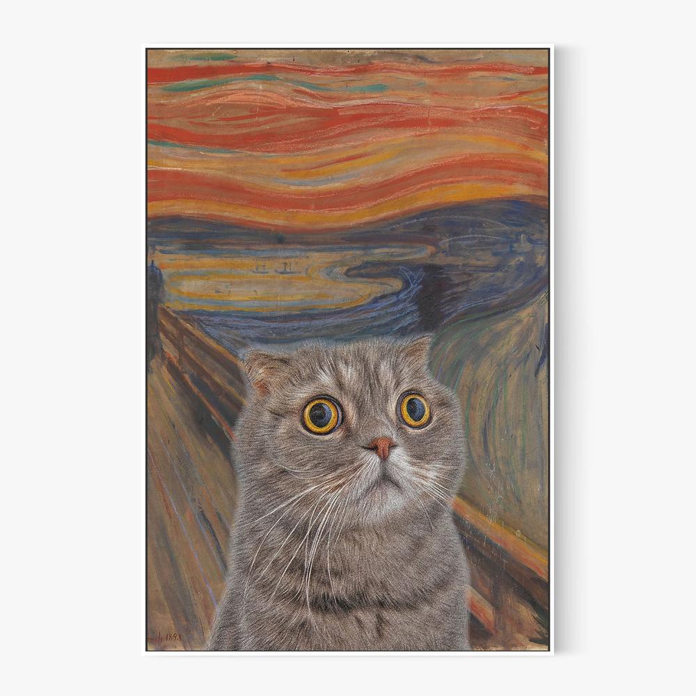 Surprised Cat Parody-by-Artelele-wall-art-print-canvas-poster-framed-Gioia