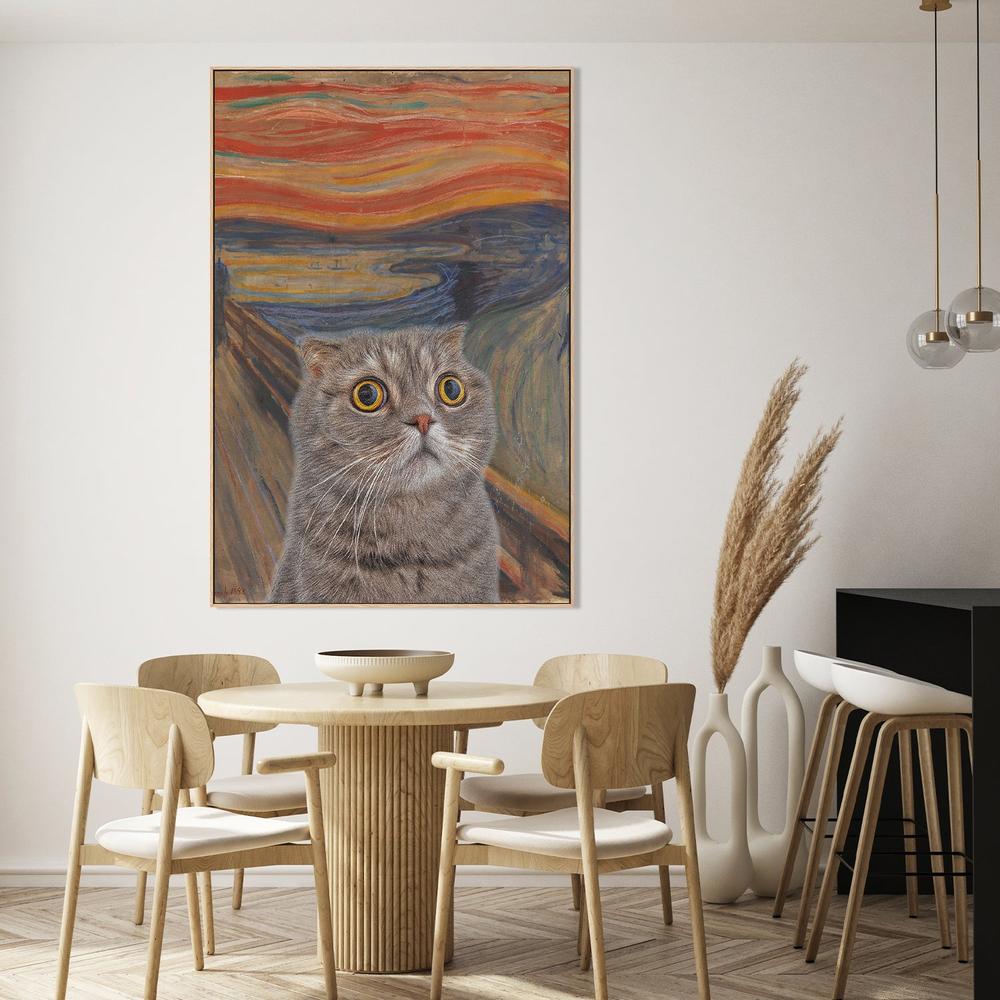 Surprised Cat Parody-by-Artelele-wall-art-print-canvas-poster-framed-Gioia