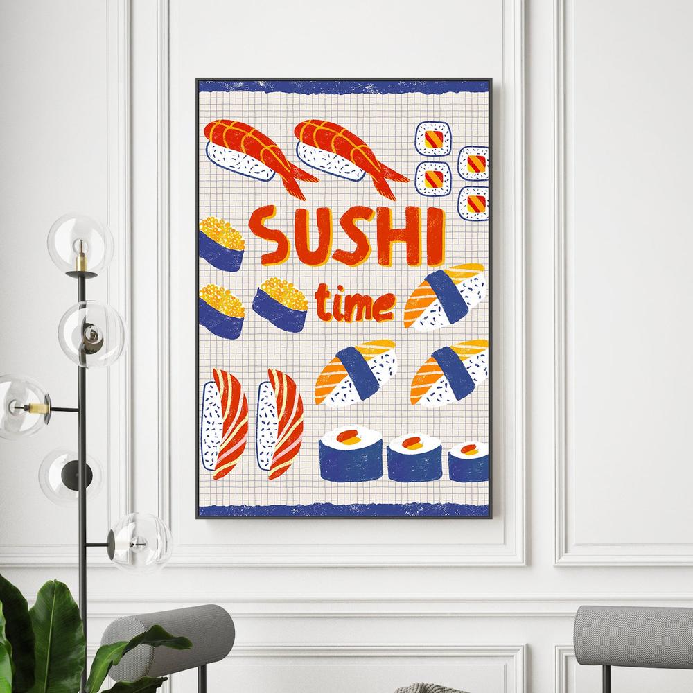 Sushi Time Delights-by-Radhika Modi-wall-art-print-canvas-poster-framed-Gioia