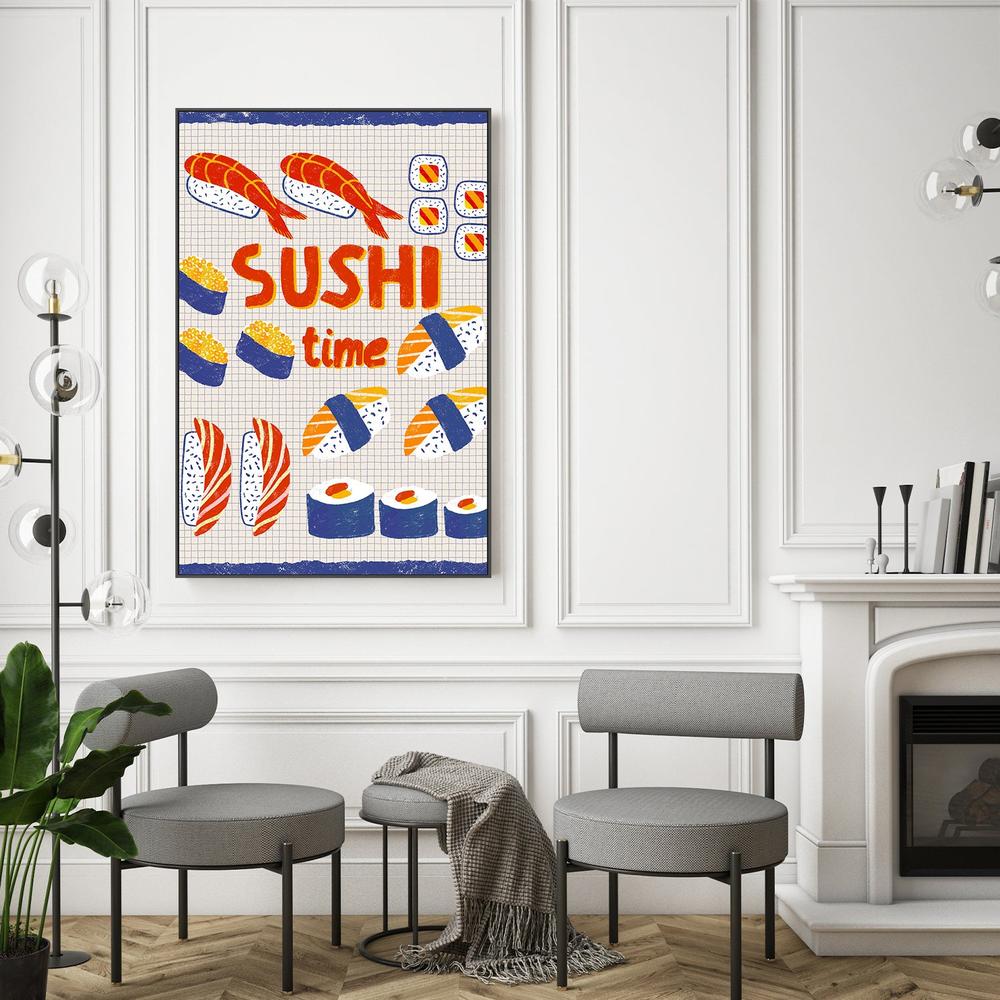 Sushi Time Delights-by-Radhika Modi-wall-art-print-canvas-poster-framed-Gioia