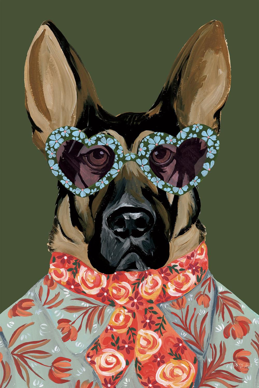 Swag Shepherd v2-by-Yvette St. Amant-wall-art-print-canvas-poster-framed-Gioia