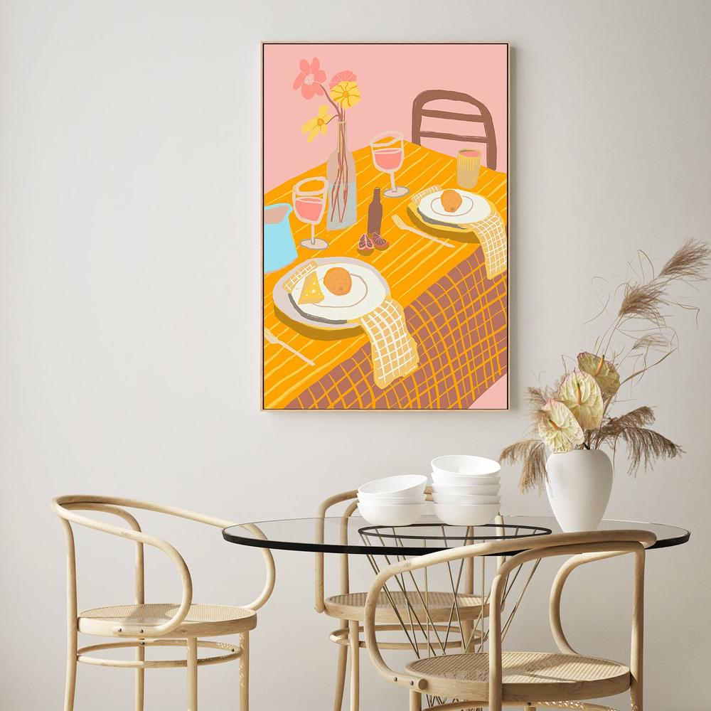 Table Setting Pink-by-Sharyn Bursic-wall-art-print-canvas-poster-framed-Gioia