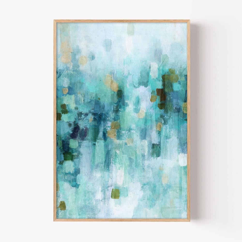 Teal Dreams, Style B-by-Nina Blue-wall-art-print-canvas-poster-framed-Gioia