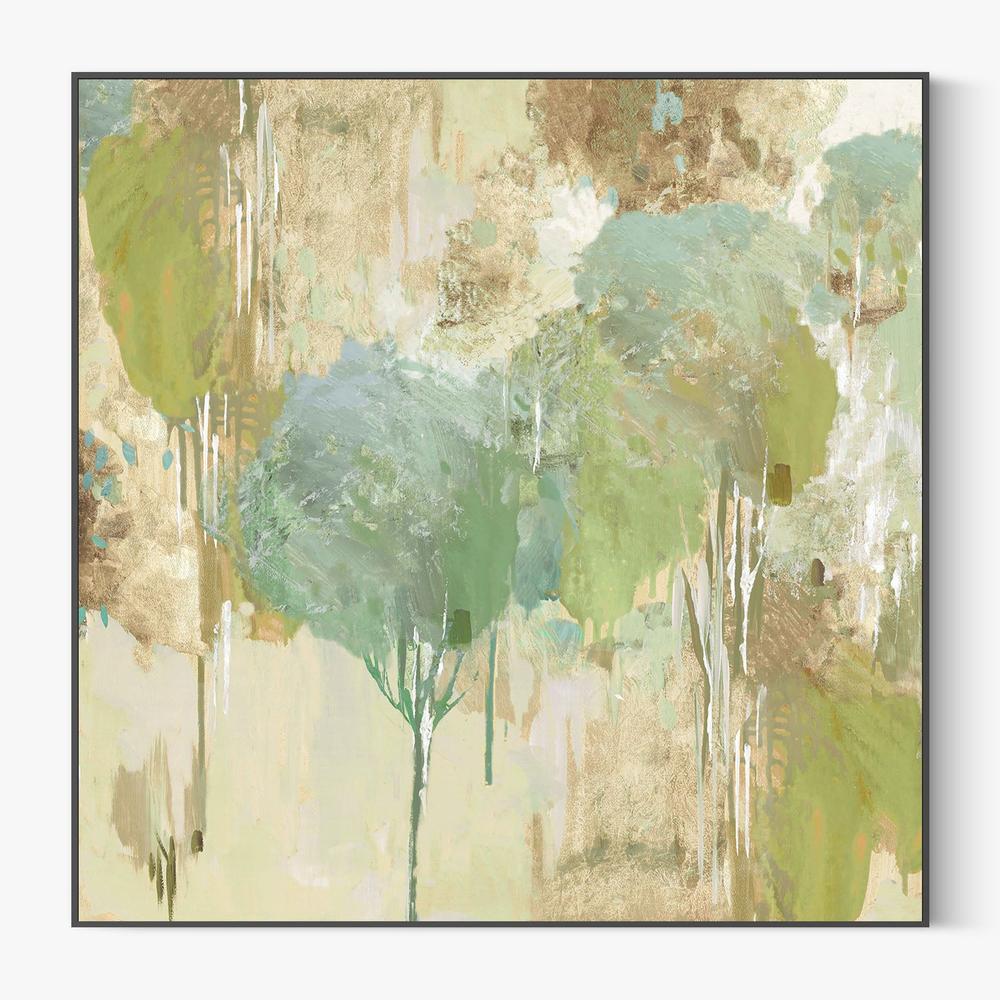 Teal Forest, Style A-by-Lera-wall-art-print-canvas-poster-framed-Gioia