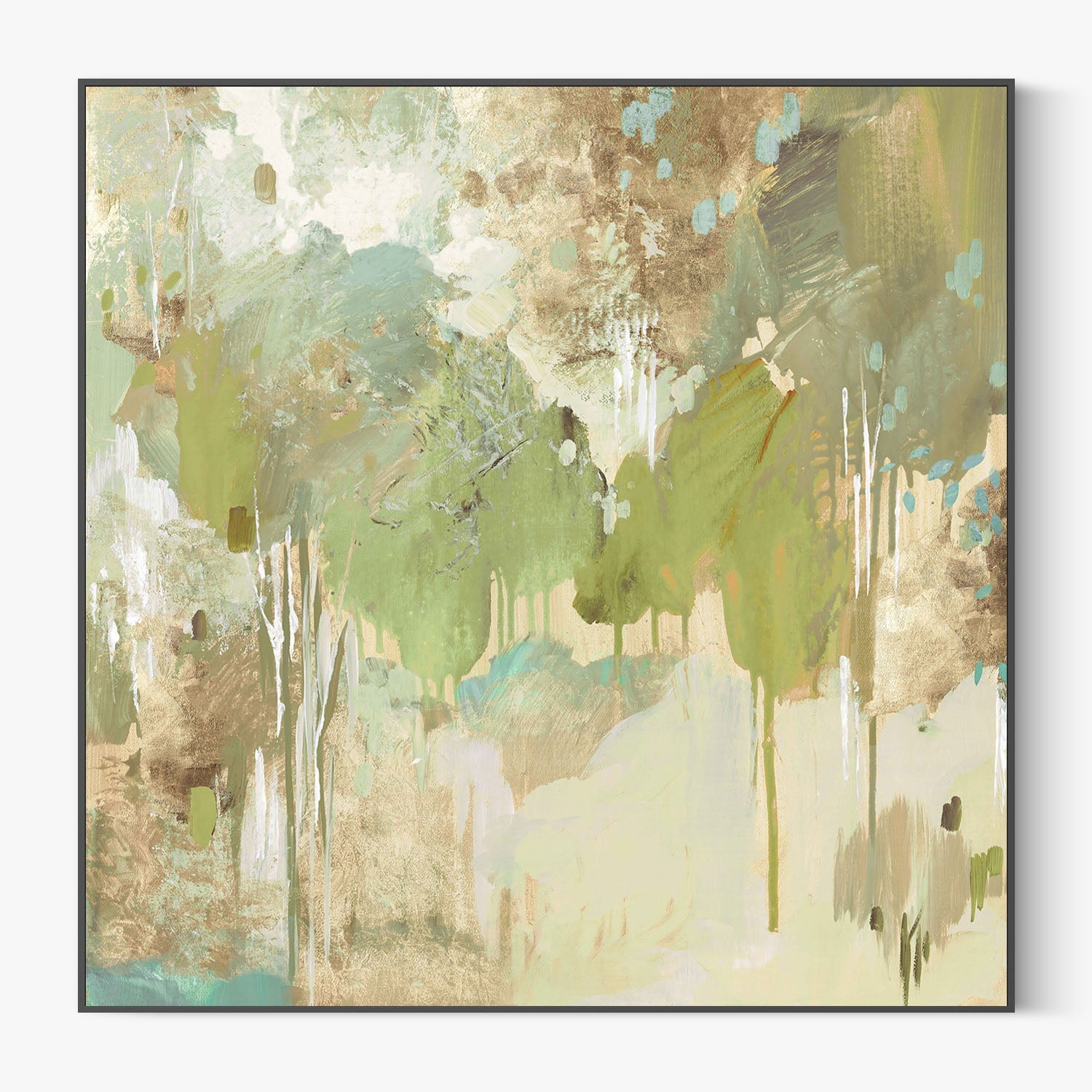 Teal Forest , Style B-by-Lera-wall-art-print-canvas-poster-framed-Gioia