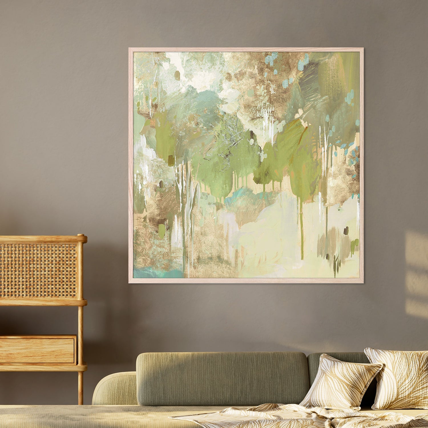 Teal Forest , Style B-by-Lera-wall-art-print-canvas-poster-framed-Gioia