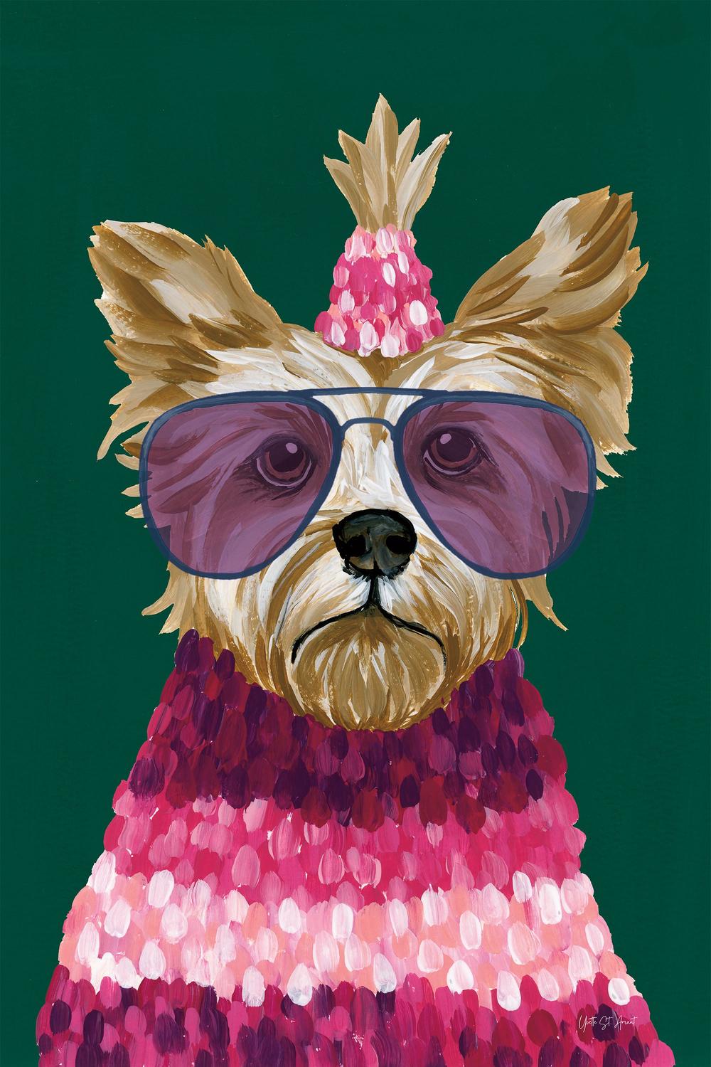 Terrific Terrier-by-Yvette St. Amant-wall-art-print-canvas-poster-framed-Gioia