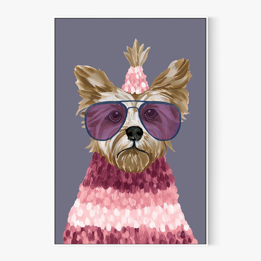 Terrific Terrier v2-by-Yvette St. Amant-wall-art-print-canvas-poster-framed-Gioia