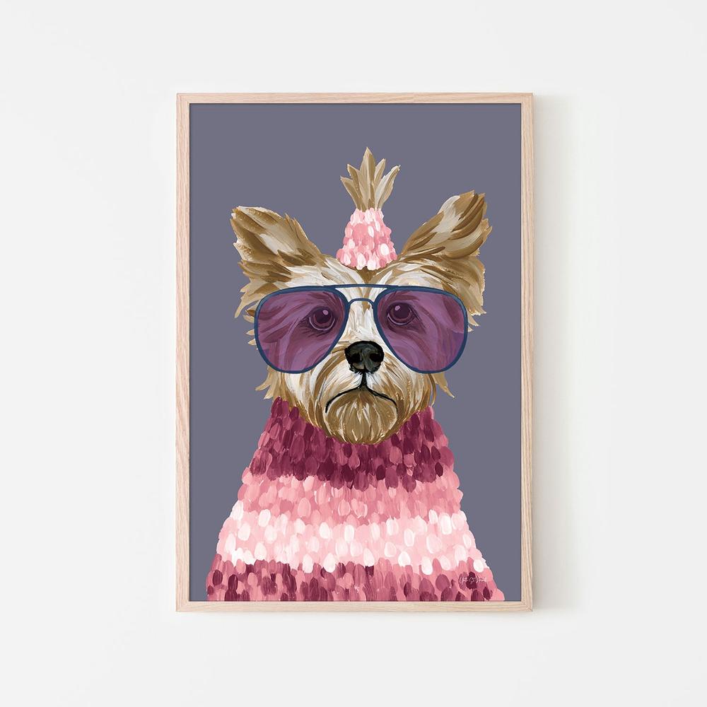 Terrific Terrier v2-by-Yvette St. Amant-wall-art-print-canvas-poster-framed-Gioia
