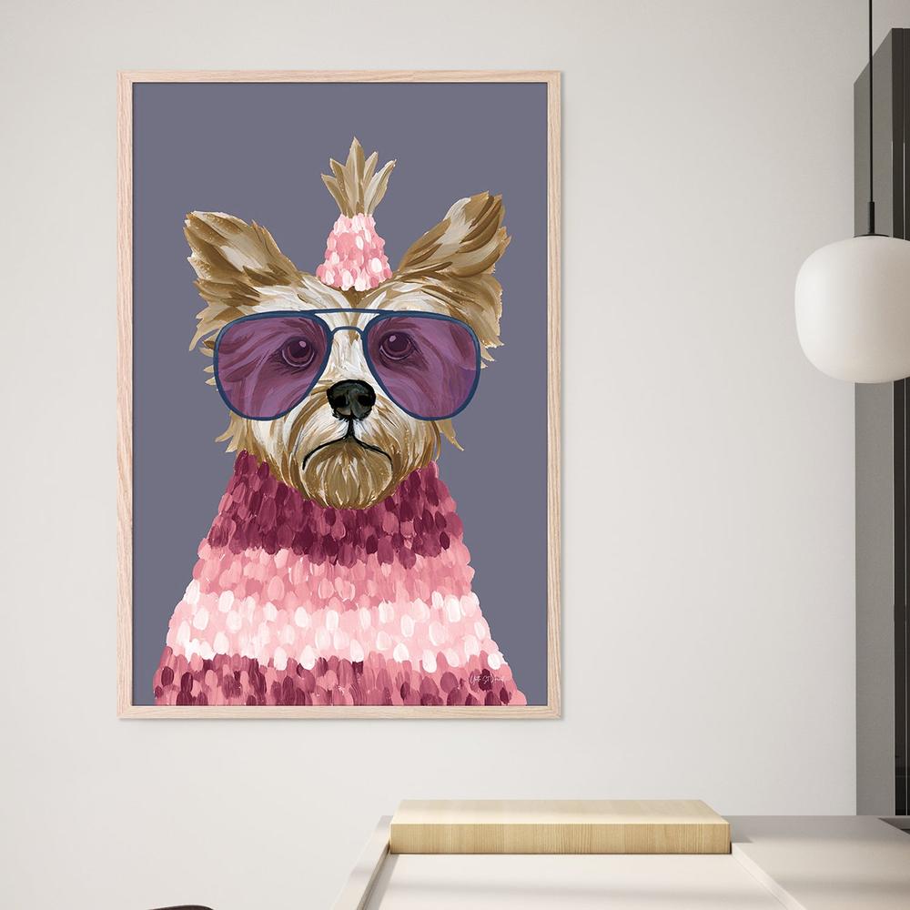 Terrific Terrier v2-by-Yvette St. Amant-wall-art-print-canvas-poster-framed-Gioia