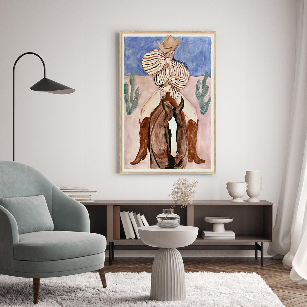 The Cowgirl Way-by-Lady Hana-wall-art-print-canvas-poster-framed-Gioia