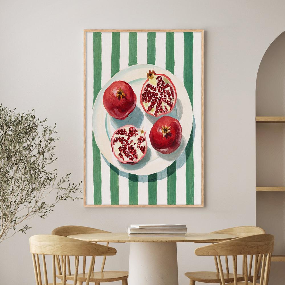 Three Pomegranates-by-Lady Hana-wall-art-print-canvas-poster-framed-Gioia