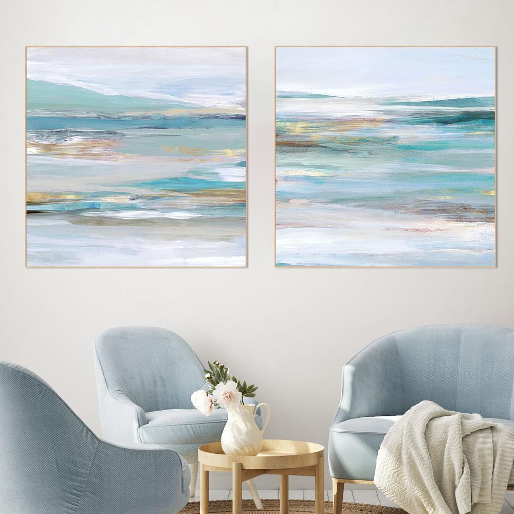 Tidal Flow, Style A & B , Set Of 2-by-Lera-wall-art-print-canvas-poster-framed-Gioia